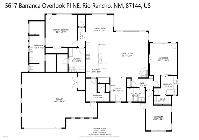 55th image of 5617 Barranca Overlook Pl Ne, Rio Rancho, NM 87144 | MLS# 1107325