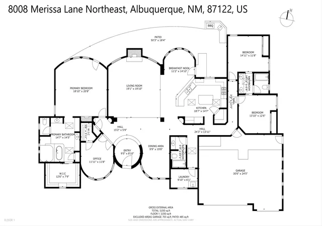 Homes for sale in Albuquerque, NM | 8008 Merissa Ln Ne, Albuquerque, NM 87122 | MLS# 1107338