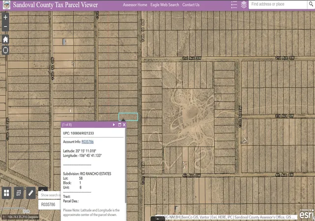 2nd image of 12th (u8 B1 L58) St Sw, Rio Rancho, NM 87124 | MLS# 1107925