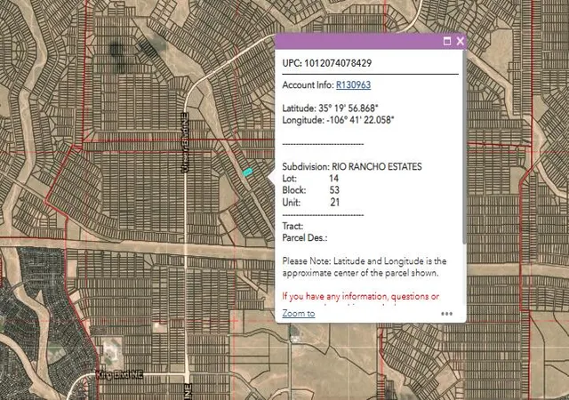 Photo 2 of Land for sale at 8 Lots At Rio Rancho Ests, Rio Rancho, NM 87144 | MLS# 1108066 | Listing updated on 2026-07-28