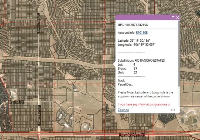 Photo 4 of Land for sale at 8 Lots At Rio Rancho Ests, Rio Rancho, NM 87144 | MLS# 1108066 | Listing updated on 2026-07-28