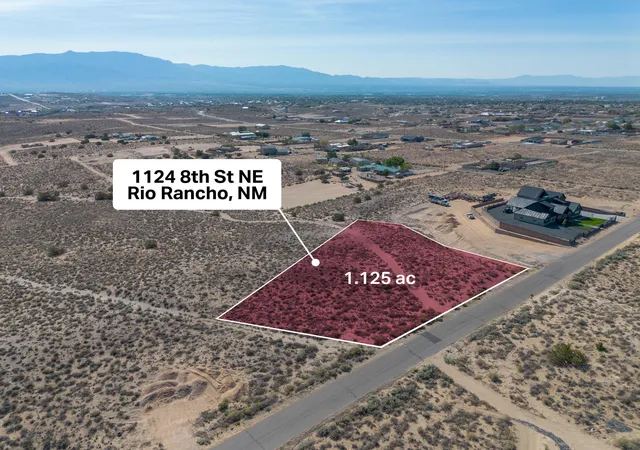 Photo 1 of Land for sale at 1124 8th Street Ne, Rio Rancho, NM 87144 | MLS# 1108618 | Listing updated on 2026-08-06