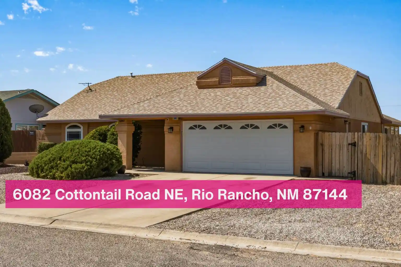 Photo 1 of Single family home for sale at 6082 Cottontail Rd Ne, Rio Rancho, NM 87144 | MLS# 1109125 | Listing updated on 2026-10-21