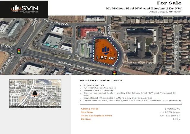 Land for sale at Nwc Mcmahon & Fineland Mx L, Albuquerque, NM 87114 | MLS# 1109182