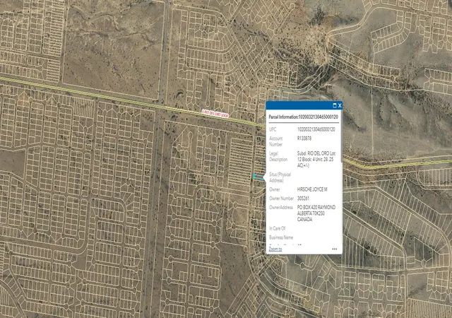 Photo 3 of Land for sale at Vl Rdo Lot 12 Block 4 #28, Los Lunas, NM 87031 | MLS# 1109554 | Listing updated on 2026-08-21