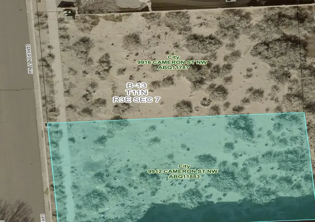 Photo 2 of Land for sale at 9912 Cameron St Nw, Albuquerque, NM 87114 | MLS# 1111779 | Listing updated on 2026-10-02