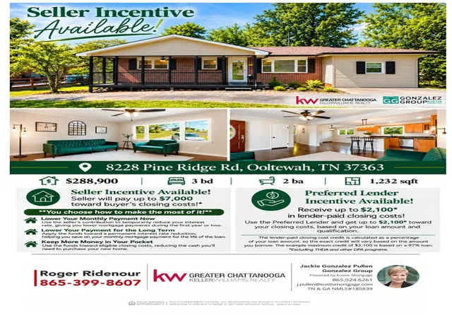 Photo 1 of Single family home for sale at 8228 Pine Ridge Rd, Ooltewah, TN 37363 | MLS# 1539862 | Listing updated on 2026-10-28