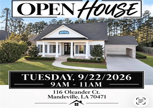 Photo 1 of Single family home for sale at 116 Oleander Ct, Mandeville, LA 70471 | MLS# 2562016 | Listing updated on 2026-09-23