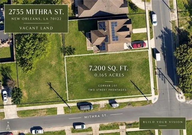 Photo 1 of Land for sale at 2735 Mithra St, New Orleans, LA 70122 | MLS# 2576160 | Listing updated on 2026-09-09