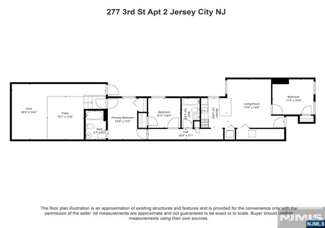 Photo 4 of Condo for sale at 277 3rd Street #2, Jersey City, NJ 07302 | MLS# 26037970 | Listing updated on 2026-10-13