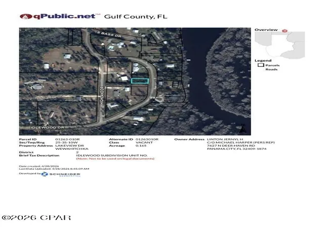 Photo 3 of Land for sale at 000 W Idlewood Dr, Wewahitchka, FL 32465 | MLS# 788986 | Listing updated on 2026-08-24