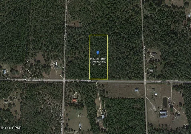 Photo 2 of Land for sale at 6629 Porter Grade Rd, Altha, FL 32421 | MLS# 792024 | Listing updated on 2026-08-04