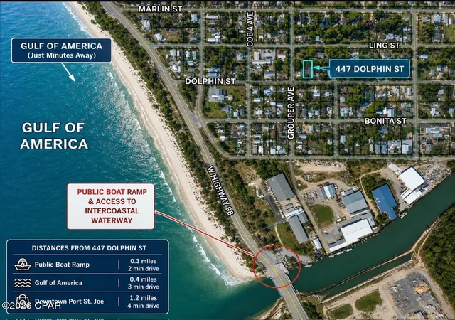 Photo 2 of Sale Pending at 447 Dolphin St, Port St Joe, FL 32456 | MLS# 793158 | Listing updated on 2026-09-14