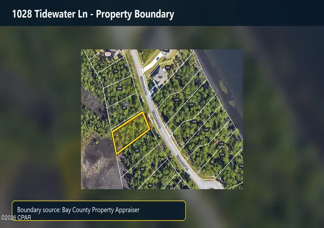 Photo 3 of Land for sale at 1028 Tidewater Ln, Panama City, FL 32404 | MLS# 793259 | Listing updated on 2026-09-22