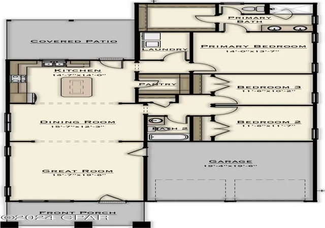 Photo 3 of Single family home for sale at 1501 Indigo St #LOT 836 - SAWGRASS PLAN, Panama City, FL 32405 | MLS# 795430 | Listing updated on 2026-09-15