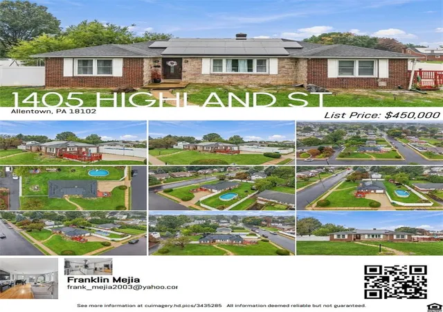Photo 2 of Single family home for sale at 1405 Highland St, Allentown, PA 18102 | MLS# 783866 | Listing updated on 2026-09-23