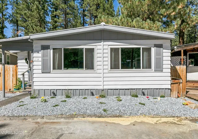 Photo 1 of Manufactured home for sale at 218 Ponderosa Dr, Stateline, NV 89449 | MLS# 260011318 | Listing updated on 2026-10-03