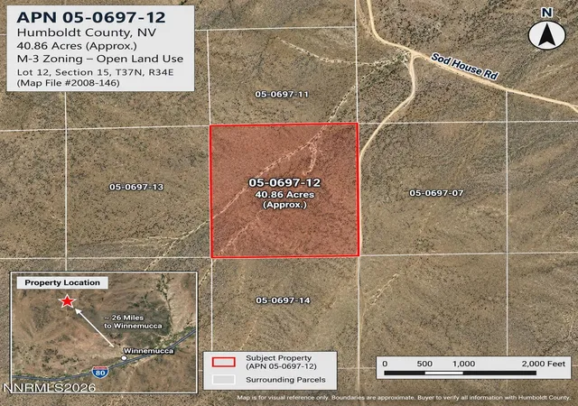 Photo 3 of Land for sale at 0 4086 Acre Parcel, Winnemucca, NV 89445 | MLS# 260011505 | Listing updated on 2026-09-04
