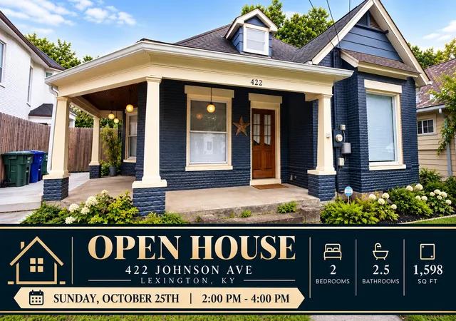 Photo 1 of Single family home for sale at 422 Johnson Ave, Lexington, KY 40508 | MLS# 26028685 | Listing updated on 2026-10-20