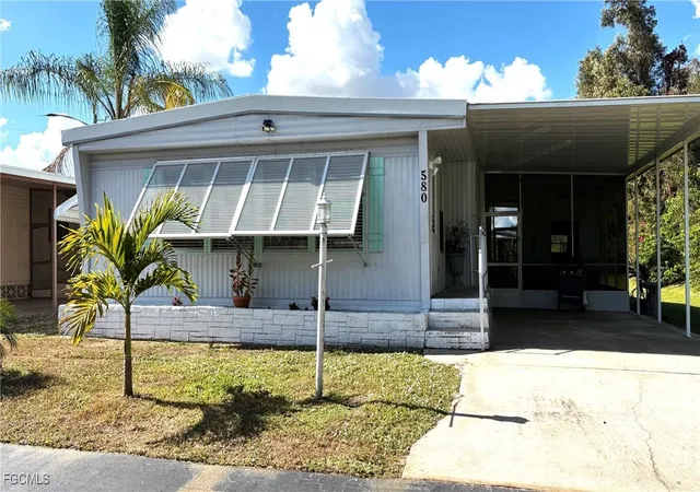 Photo 1 of Manufactured home for sale at 580 Winning Way, North Fort Myers, FL 33917 | MLS# 2026001548 | Listing updated on 2026-09-07