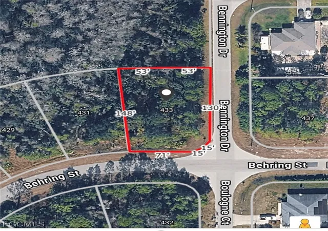 Photo 1 of Land for sale at 433 Behring St, Lehigh Acres, FL 33974 | MLS# 2026003428 | Listing updated on 2026-09-20