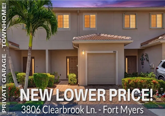 Photo 1 of Townhouse for sale at 3806 Clearbrook Ln, Fort Myers, FL 33966 | MLS# 226019178 | Listing updated on 2026-09-05