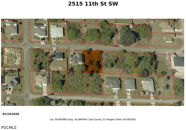 Photo 1 of Land for sale at 2515 11th Street Sw, Lehigh Acres, FL 33976 | MLS# 2026035072 | Listing updated on 2026-09-19