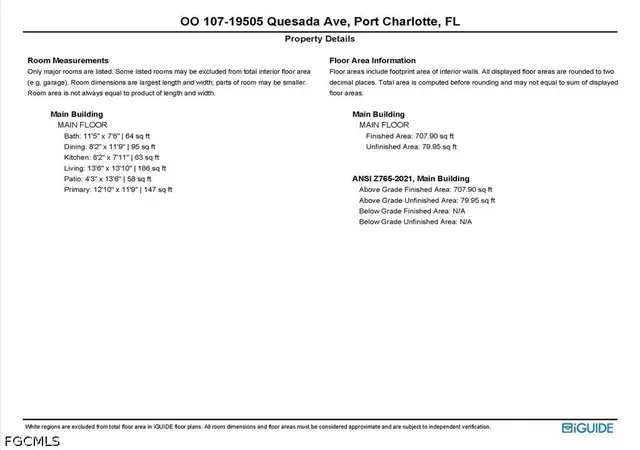 Listing Photo 2 - Condo for sale in building located at 19505 Quesada Ave, PORT CHARLOTTE, FL 33948 - Unit #OO-0107