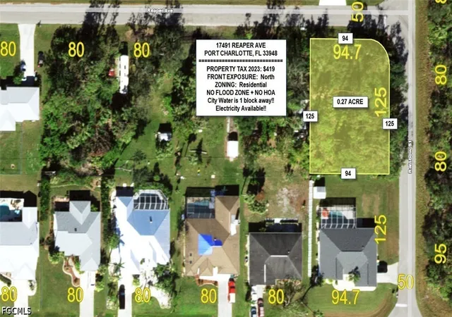 Photo 1 of Land for sale at 17491 Reaper Ave, Port Charlotte, FL 33948 | MLS# 2026037288 | Listing updated on 2026-09-03