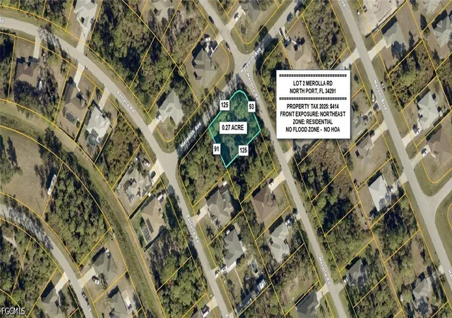 Land for sale at Lot 2 Merolla Rd, North Port, FL 34291 | MLS# 2026037409