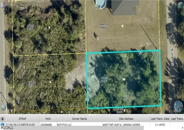 Photo 1 of Land for sale at 6007 Pat Ave N, Lehigh Acres, FL 33971 | MLS# 2026038726 | Listing updated on 2026-09-15