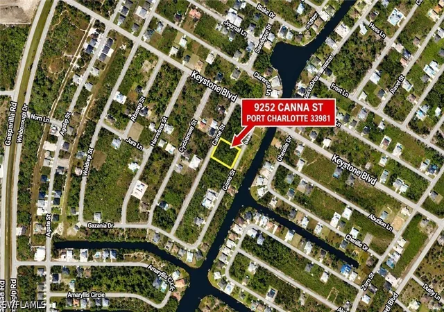 Photo 1 of Land for sale at 9252 Canna St, Port Charlotte, FL 33981 | MLS# 226036675 | Listing updated on 2026-10-12