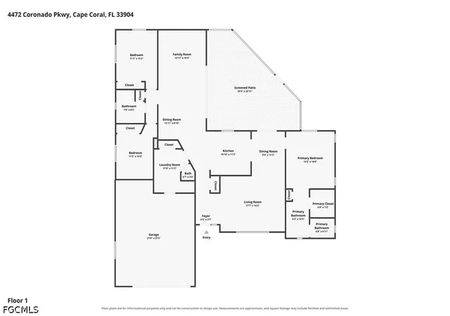 Photo 3 of Single family home for sale at 4472 Coronado Pkwy, Cape Coral, FL 33904 | MLS# 2026043312 | Listing updated on 2026-10-14
