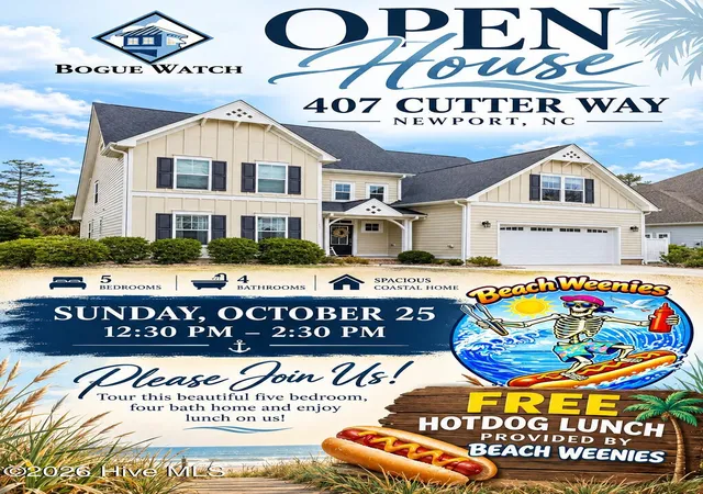 Photo 1 of Single family home for sale at 407 Cutter Way, Newport, NC 28570 | MLS# 100609787 | Listing updated on 2026-10-27