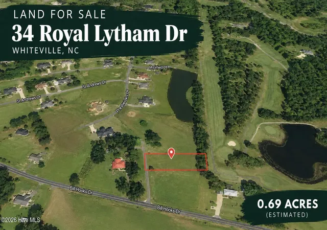 Photo 1 of Land for sale at 34 Royal Lytham Dr, Whiteville, NC 28472 | MLS# 100603723 | Listing updated on 2026-10-19