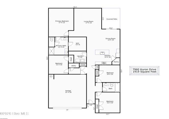 Photo 2 of Single family home for sale at 7960 Huron Dr, Wilmington, NC 28412 | MLS# 100585403 | Listing updated on 2026-09-08