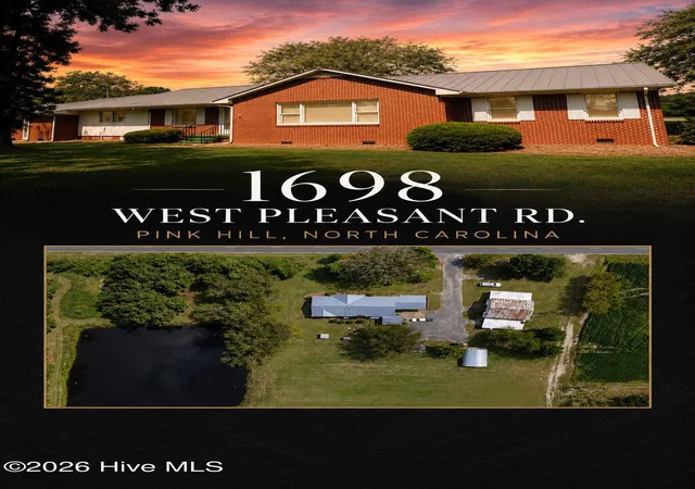 Single family home for sale at 1698 W Pleasant Hl Rd, Pink Hill, NC 28572 | MLS# 100601350 | Listing updated on 2026-09-04
