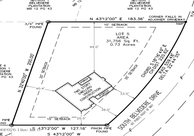 Photo 3 of Single family home for sale at 105 S Belvedere Dr, Hampstead, NC 28443 | MLS# 100594730 | Listing updated on 2026-09-10