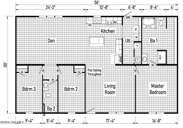 Photo 2 of Manufactured home for sale at 1589 Indian Springs Rd, Mount Olive, NC 28365 | MLS# 100609816 | Listing updated on 2026-10-12