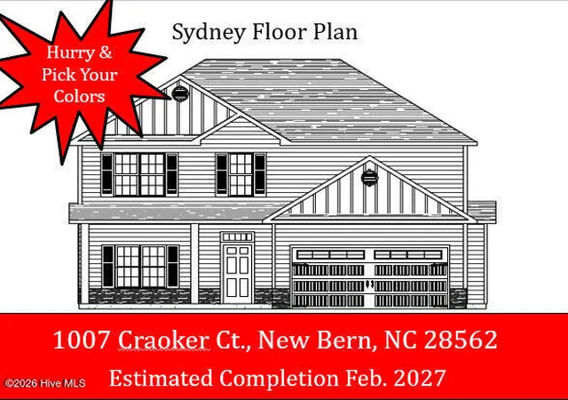 Single family home for sale at 1007 Croaker Ct, New Bern, NC 28562 | MLS# 100601023 | Listing updated on 2026-09-10