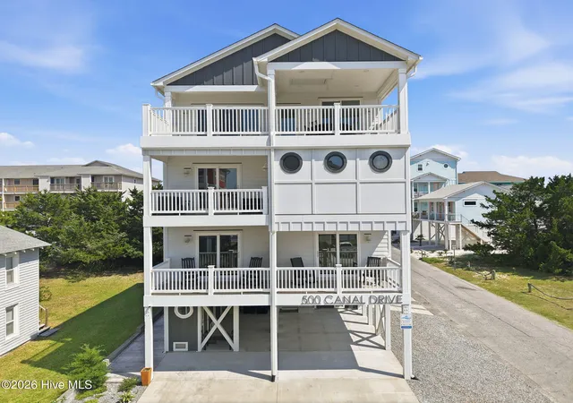 Photo 1 of Single family home for sale at 500 Canal Dr, Carolina Beach, NC 28428 | MLS# 100602479 | Listing updated on 2026-09-18