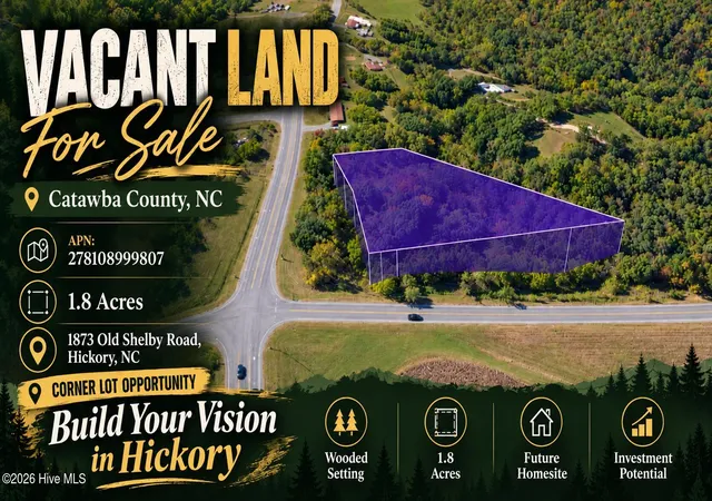 Land for sale at 1873 Old Shelby Rd, Hickory, NC 28602 | MLS# 100585966