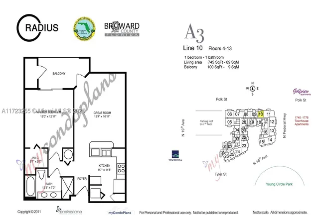 Photo 2 of Sale Pending at 1830 Radius Dr #810, Hollywood, FL 33020 | MLS# A11723255 | Listing updated on 2026-09-23