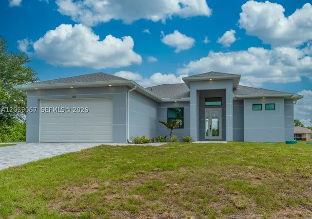 Photo 1 of Single family home for sale at 5054 Benton St, Lehigh Acres, FL 33971 | MLS# A12039067 | Listing updated on 2026-09-08