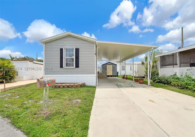Photo 2 of Manufactured home for sale at 8709 Sw 17th Ct, Davie, FL 33324 | MLS# A12038474 | Listing updated on 2026-09-14