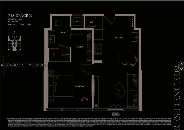 Photo 1 of Condo for sale at 20 Ne 11Th St #2409, Miami, FL 33132 | MLS# A12043472 | Listing updated on 2026-09-10