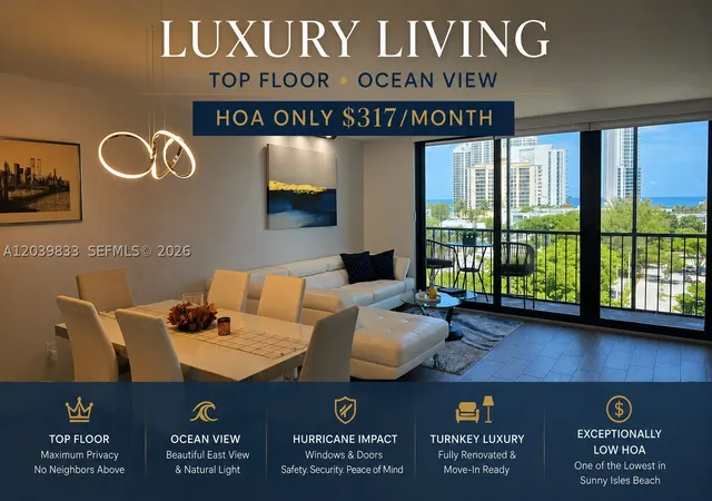 Photo 1 of Condo for sale at 17600 N Bay Rd #N906, Sunny Isles Beach, FL 33160 | MLS# A12039833 | Listing updated on 2026-09-18