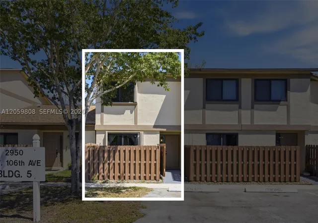 Photo 2 of Condo for sale at 2950 Nw 106th Ave #8, Sunrise, FL 33322 | MLS# A12059808 | Listing updated on 2026-09-04