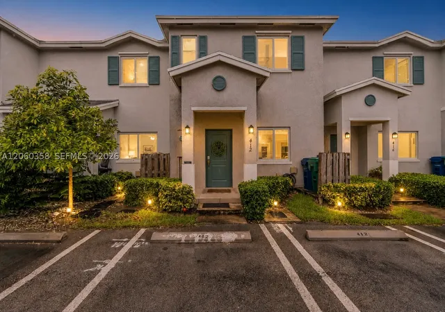 Photo 1 of Townhouse for sale at 412 Nw 12th Ave, Florida City, FL 33034 | MLS# A12060358 | Listing updated on 2026-08-31