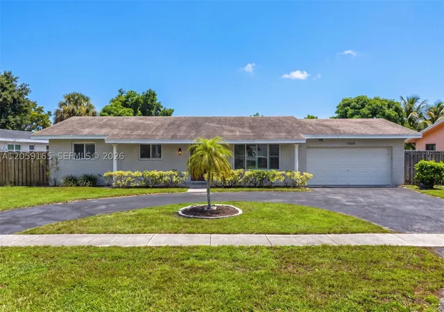 Photo 1 of Single family home for sale at 7400 Nw 15th St, Plantation, FL 33313 | MLS# A12059165 | Listing updated on 2026-09-10
